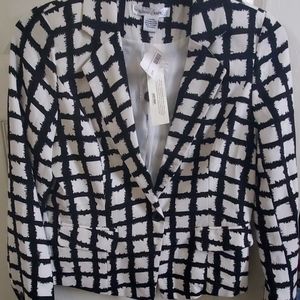 Black and White checkered San Souci blazer